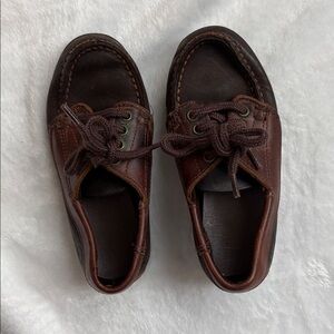 Kids Toddler Sperry Top-sider Shoe Brown Leather Shoes